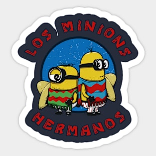 Los Minions Hermanos Sticker